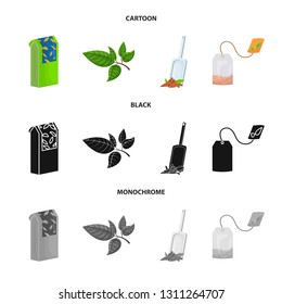 Vector design of healthy and floral  logo. Collection of healthy and gradient vector icon for stock.