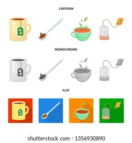 Vector design of healthy and floral  logo. Collection of healthy and gradient vector icon for stock.