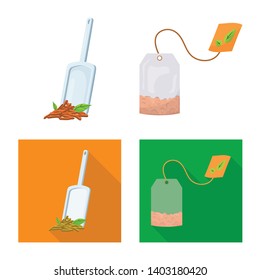 Vector design of healthy and floral  symbol. Collection of healthy and gradient vector icon for stock.