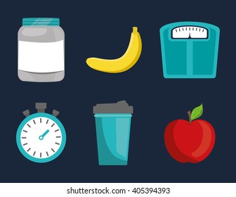 vector design of Healthy lifestyle