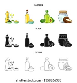 Vector design of healthy  and vegetable  icon. Collection of healthy  and agriculture stock vector illustration.
