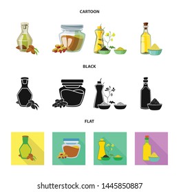Vector design of healthy and vegetable icon. Set of healthy and agriculture vector icon for stock.