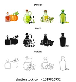 Vector design of healthy  and vegetable  logo. Set of healthy  and agriculture vector icon for stock.