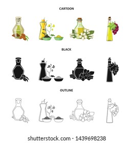 Vector design of healthy and vegetable sign. Collection of healthy and agriculture vector icon for stock.