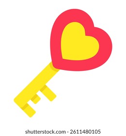 Vector design of heart key