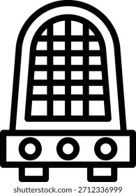 Estilo de icono de calentador de diseño de Vector
