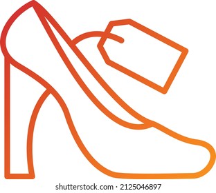 Vector Design Heel Sale Icon Style