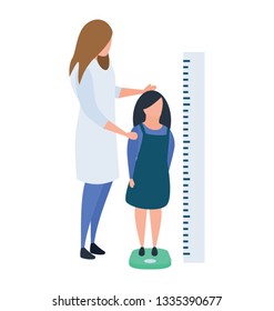 Vector design of height growth illustration.
