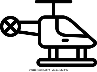 Vector Design Helicopter Icon Style