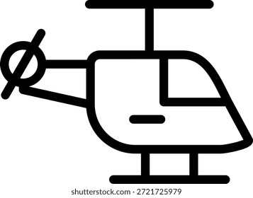 Vector Design Helicopter Icon Style