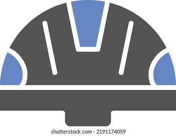 Estilo del icono del casco de diseño del vector