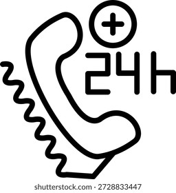 Estilo de icono de ayuda de línea de ayuda de diseño de Vector