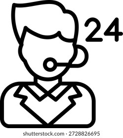 Línea de ayuda de diseño de Vector Icon Style