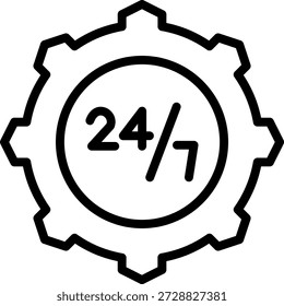 Línea de ayuda de diseño de Vector Asistencia Icon Style