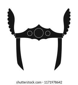 Vector design of hero and mask logo. Collection of hero and superhero stock vector illustration.