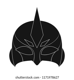 Vector design of hero and mask sign. Set of hero and superhero vector icon for stock.