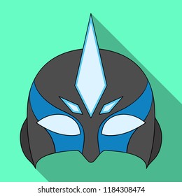 Vector design of hero and mask symbol. Set of hero and superhero stock symbol for web.