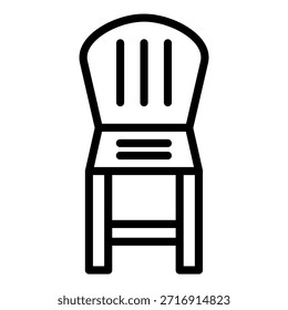 Estilo de Ícone de Cadeira Alta de Design de Vetor
