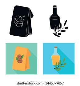 Vector design of and historic icon. Set of and country stock vector illustration.