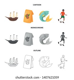 Vector design of  and historic symbol. Set of  and country vector icon for stock.