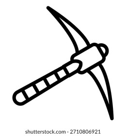 Estilo de icono de azada de diseño de Vector