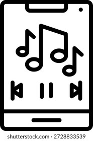 Diseño de Vector Estilo de icono de música Hold