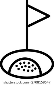Estilo de icono de agujero de diseño de Vector