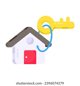 Vector design of home key

