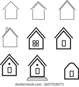 Design vetorial do símbolo Home somente para uso interno