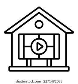 Vector Design Home Theater Icon Style
