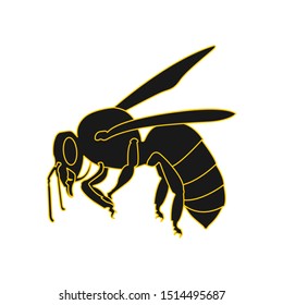 Vector design of the honeybee symbol for company