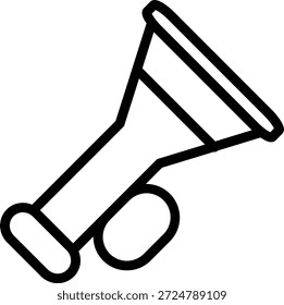 Symbolstil für Vektordesign-Horn