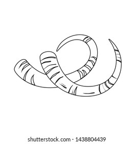 Vector design of horn and tusk logo. Collection of horn and ancient vector icon for stock.