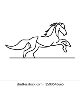 Vector design of a Horse and cowboy theme