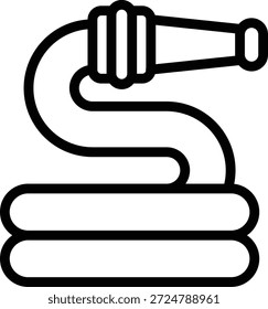 Estilo de icono de manguera de diseño de Vector
