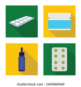 Vector design of hospital and help symbol. Collection of hospital and healthcare vector icon for stock.