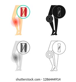 Vector design of hospital and rendering logo. Collection of hospital and help vector icon for stock.