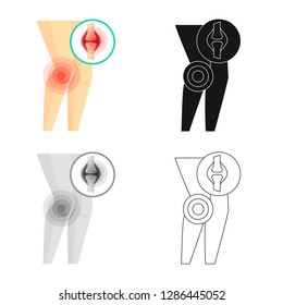 Vector design of hospital and rendering sign. Set of hospital and help vector icon for stock.