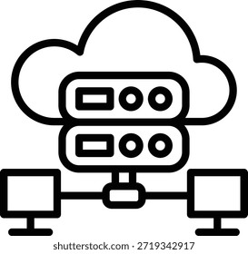 Symbolstil für Vektordesign-Hosting