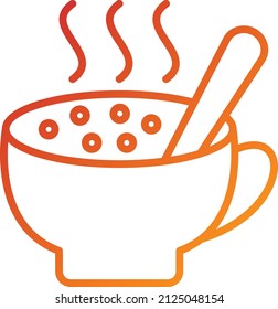 Diseño de vectores Estilo de iconos de chocolate caliente