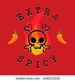Vector design for Hot Sauce Label