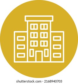 Estilo de icono del hotel de diseño de vectores