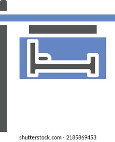 Vector Design Hotel Sign Icon Style