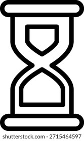Estilo de icono de reloj de arena de diseño de Vector