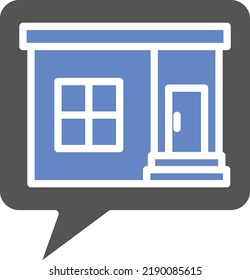 Vector Design House Chat Icon Style