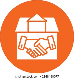 Vector Design House Deal Icon Style