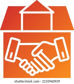 Vector Design House Deal Icon Style