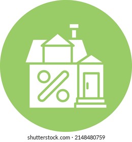 Vector Design House Discount Icon Style