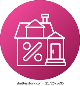 Vektordesign House Discount Icon Style