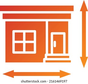 Vector Design House Measurement Icon Style